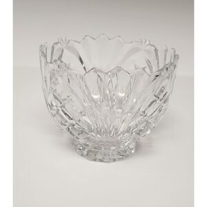 Imperial Lead Crystal Bowl Pineapple Crosshatch Meridian Bowl